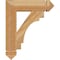 Ekena Millwork Merced Arts & Crafts Rough Sawn Bracket, Western Red Cedar, 4"W x 18"D x 22"H BKT04X18X22MRC03RWR - alternate 3